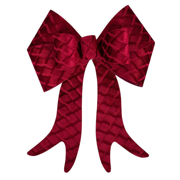 Burgundy Velvet Jumbo Gift Bow - Everything Party