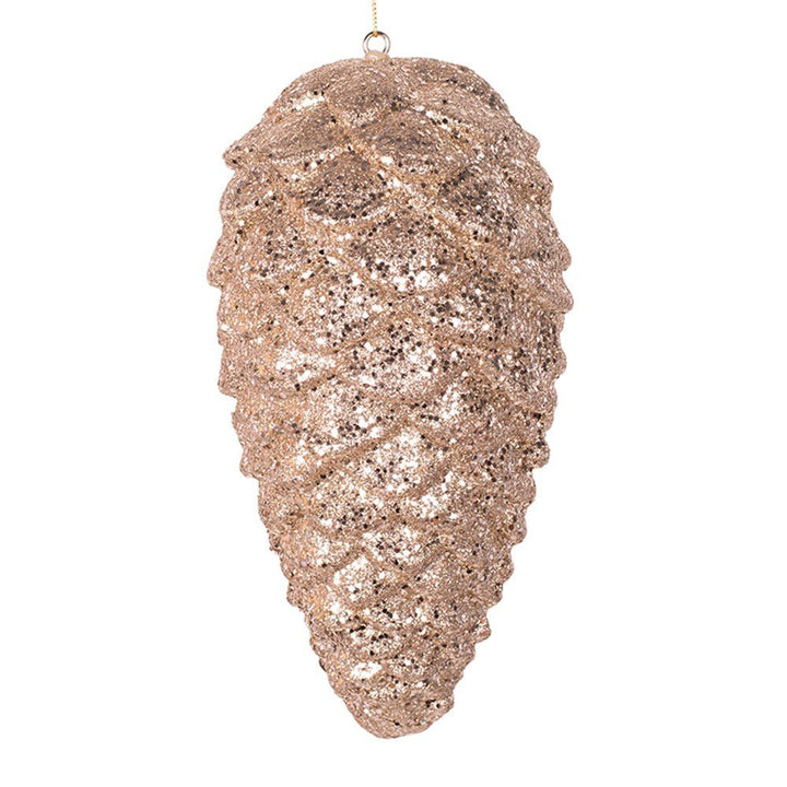 Champagne Gold Polyfoam Pinecone Tree Ornament - Everything Party