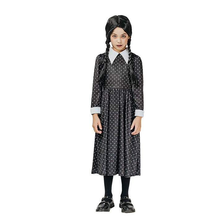 Children Adams Family Style Wednesday Girl Costume - Everything Party