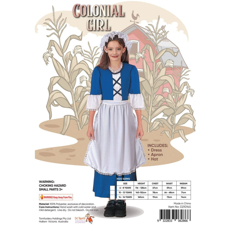 Children Colonial Victorian Girl Costume - Everything Party