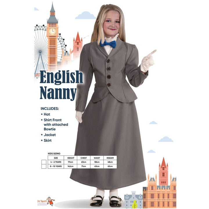 Children English Nanny Costume - Everything Party