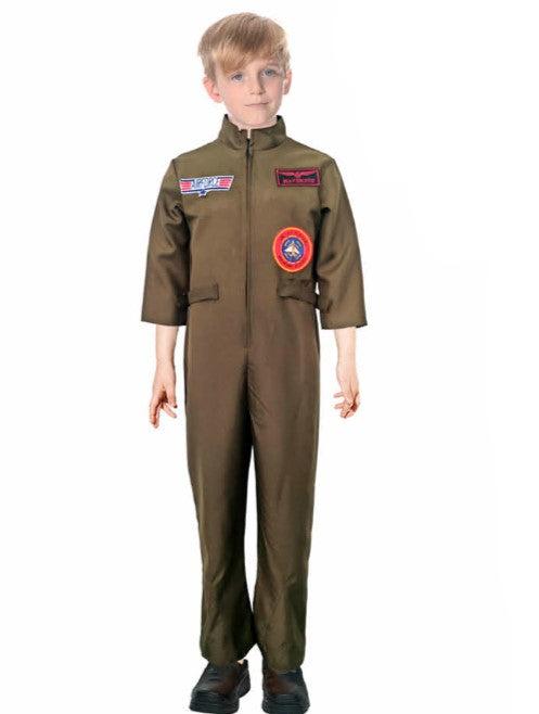 Children Fighter Pilot Top Gun Costume - Everything Party