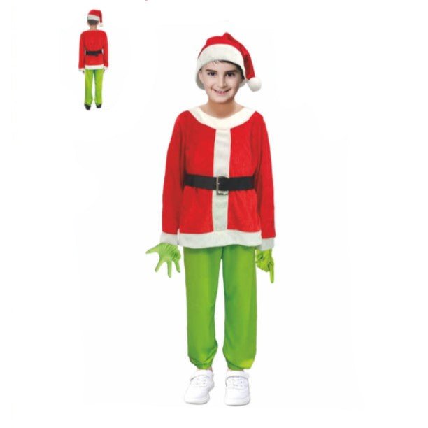 Children Grumpy Santa Grinch Style Costume - Everything Party