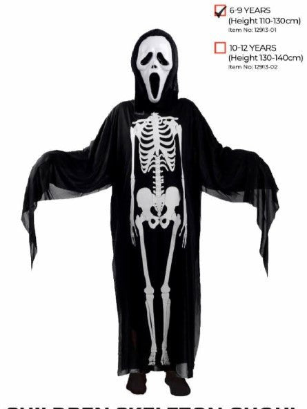 Children Halloween Skeleton Ghoul Costume - Everything Party