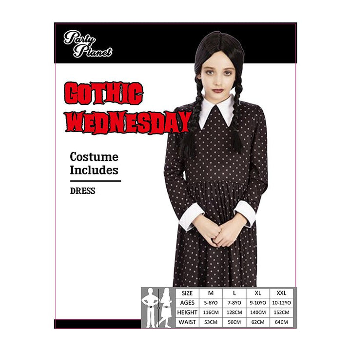 Children Wednesday Girl Costume - Everything Party