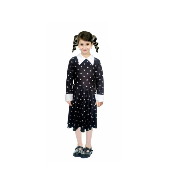 Children Wednesday Printed Dress Costume - Everything Party