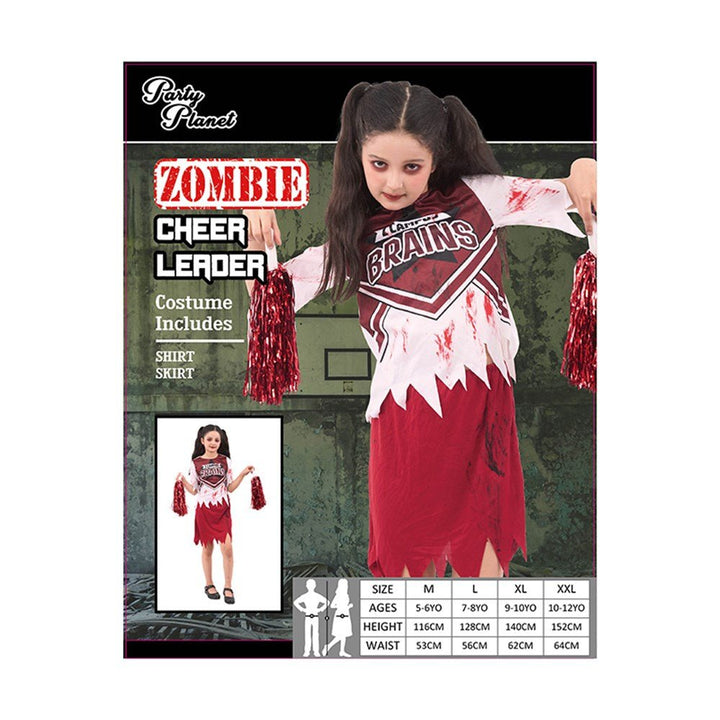 Children Zombie Cheerleader Girl Costume - Everything Party