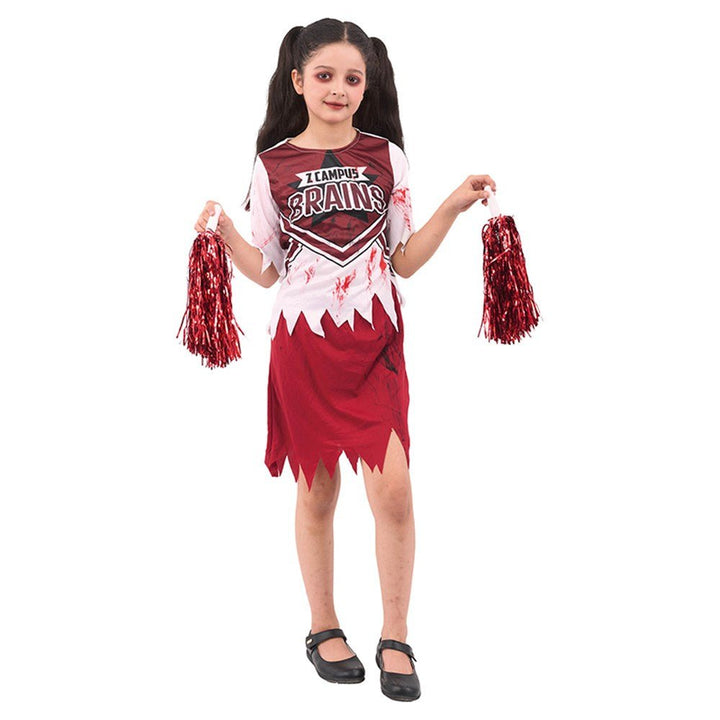 Children Zombie Cheerleader Girl Costume - Everything Party