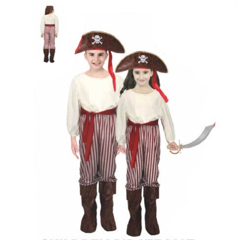 Children’s Pirate Mate Costume – Unisex Kids Buccaneer Outfit for Book Week & Parties - Everything Party