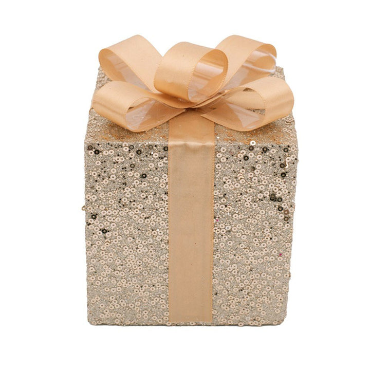 Christmas Decoration Champagne Glitter Gift Box - Everything Party