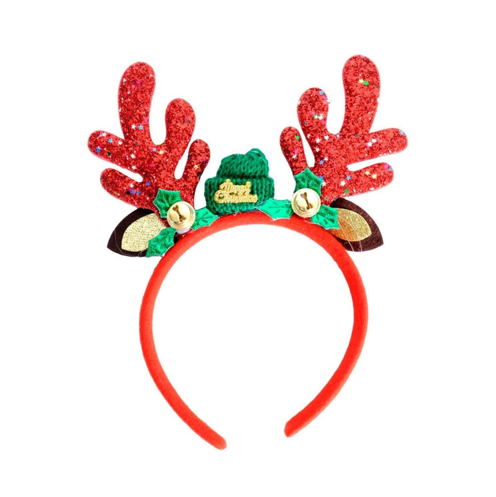 Christmas Fancy Glitter Reindeer Antlers Headband - Everything Party