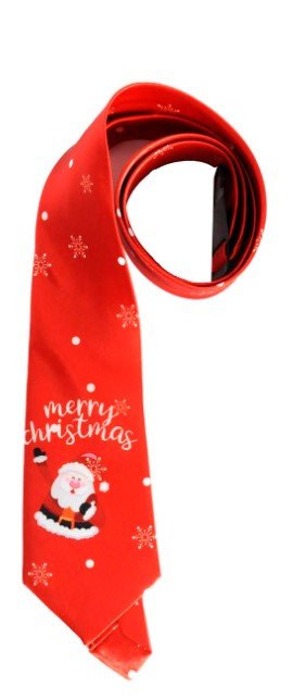 Christmas Long Necktie - Red Merry Christmas - Everything Party