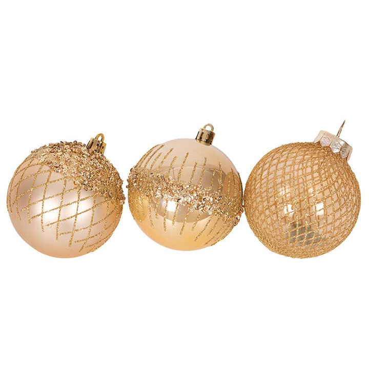 Christmas Ornament Gold Shatterproof Bauble Tree Decoration - Everything Party