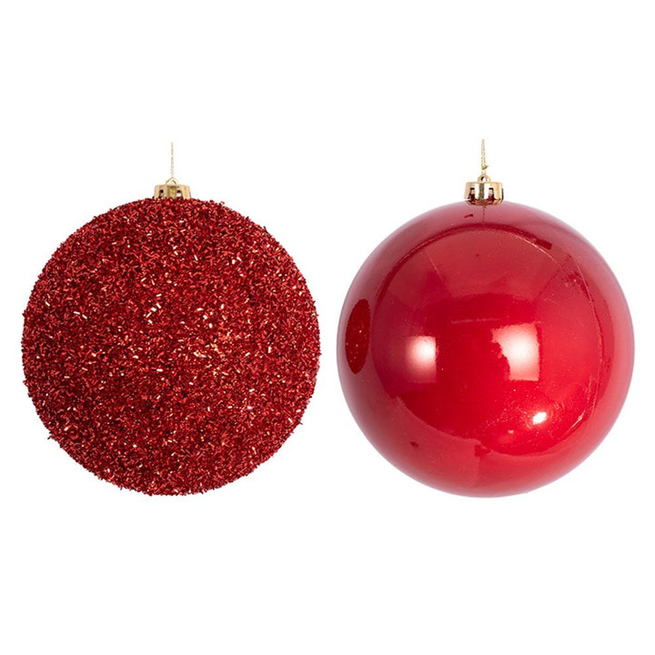 Christmas Ornament Red Bauble 20cm Tree Decoration - Everything Party