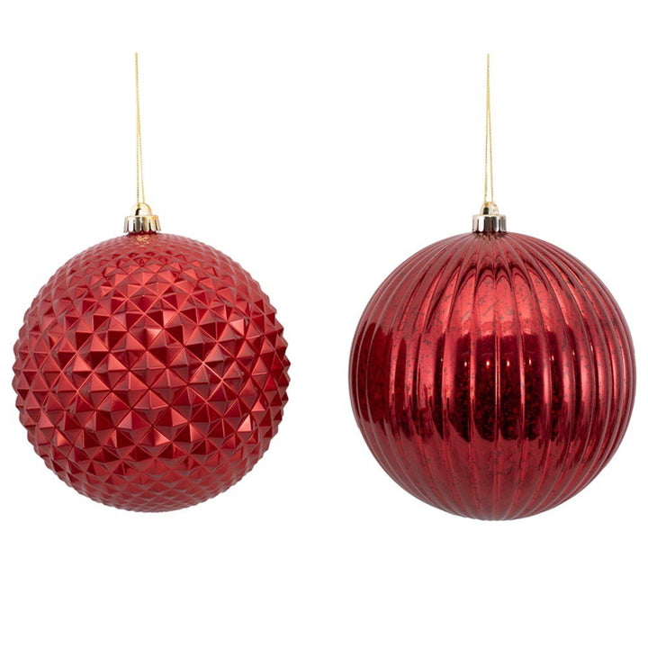 Christmas Ornament Red Bauble 20cm Tree Decoration - Everything Party