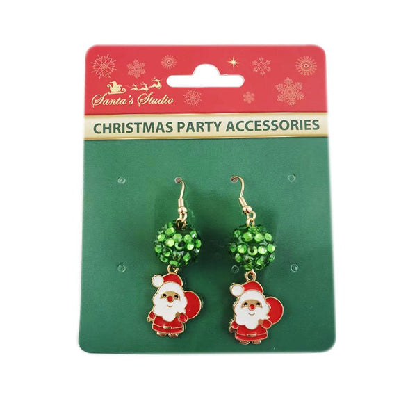 Christmas Santa Earrings - Everything Party