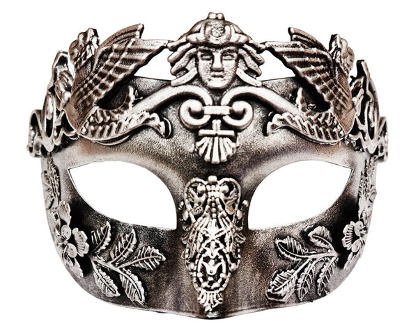 Cicero Silver Masquerade Eye Mask - Everything Party