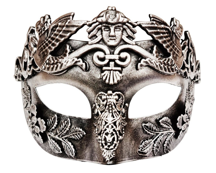 Cicero Silver Masquerade Eye Mask - Everything Party