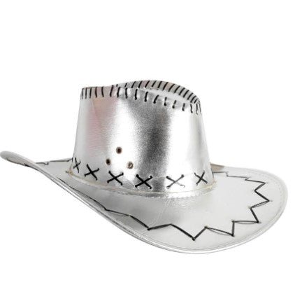 Deluxe Metallic Silver Cowboy Hat - Everything Party