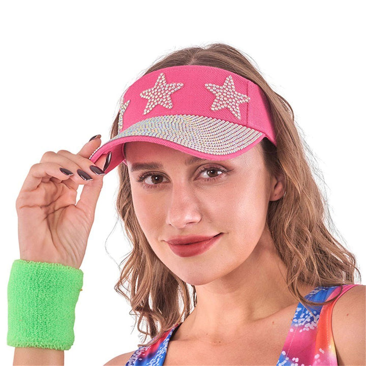 Deluxe Rhinestone Sun Visor - Everything Party