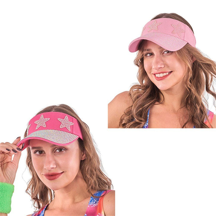 Deluxe Rhinestone Sun Visor - Everything Party