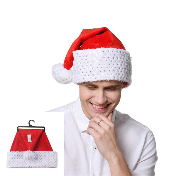 Deluxe Velvet Sequin Santa Hat - Everything Party