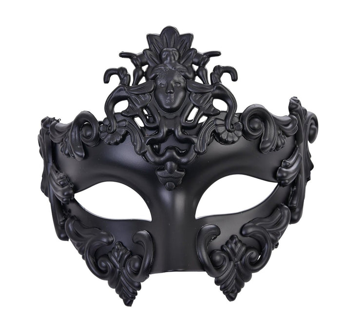 Edison Roman Masquerade Eye Mask – Black - Everything Party