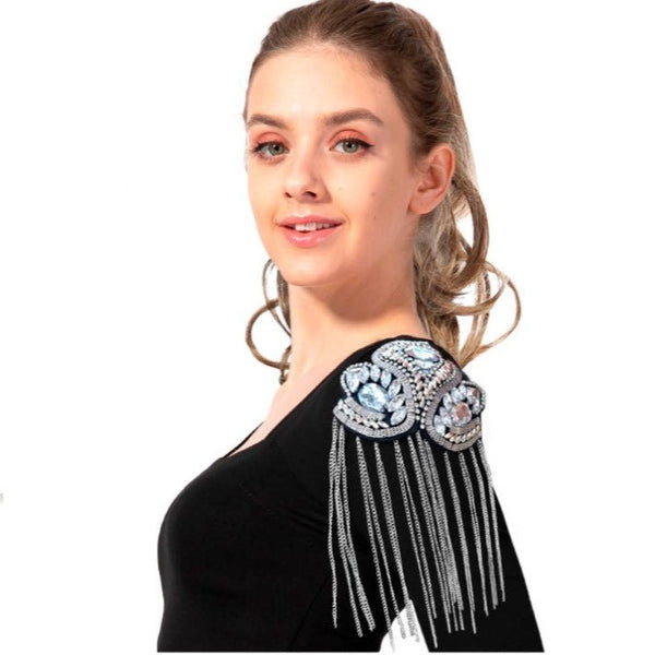 Embellished Shoulder Tassels – Pop Star Costume Accessory - Everything Party