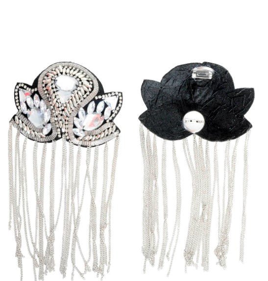 Embellished Shoulder Tassels – Pop Star Costume Accessory - Everything Party