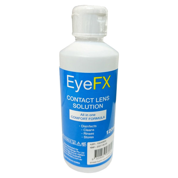 EyeFX Contact Lens Solution – 120ml (All - in - One Comfort Formula) - Everything Party