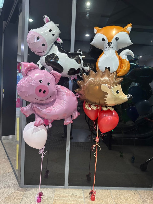 Farm Animal Theme Helium Balloon Bouquet - Everything Party