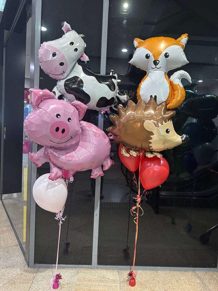 Farm Animal Theme Helium Balloon Bouquet - Everything Party