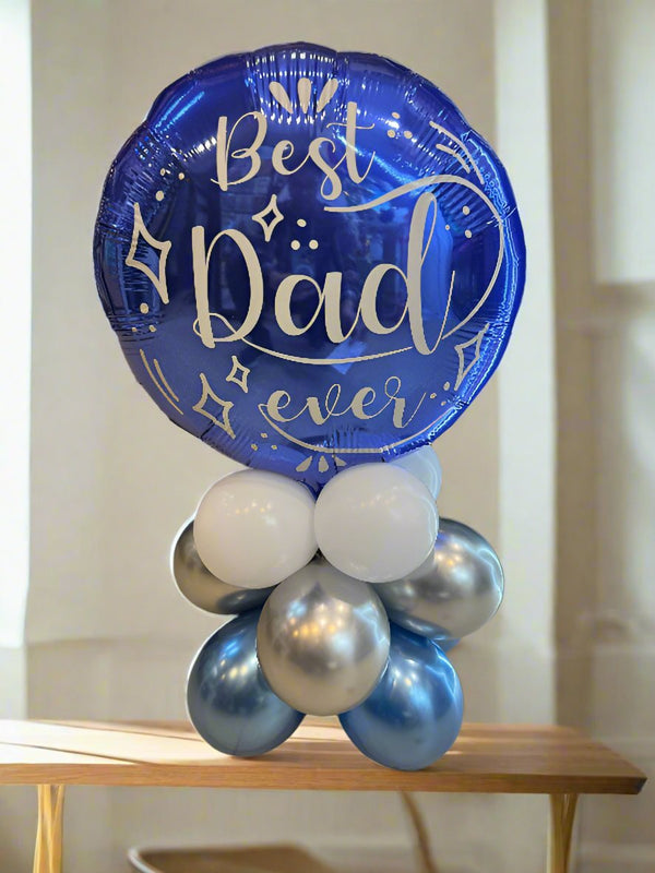 Father's Day Best Dad Ever Table Balloon Arrangement - Everything Party