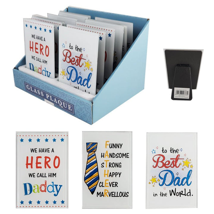 Father’s Day Glass Plaque - Everything Party