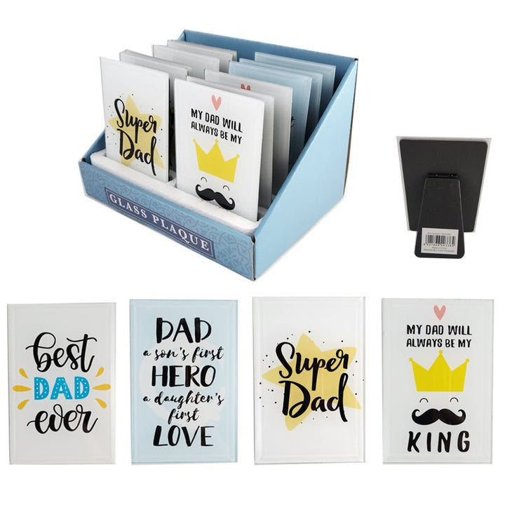 Father’s Day Glass Plaque – Sentimental & Fun Designs - Everything Party