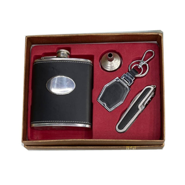 Father's Day Men’s Stainless Steel Flask Gift Set - Everything Party