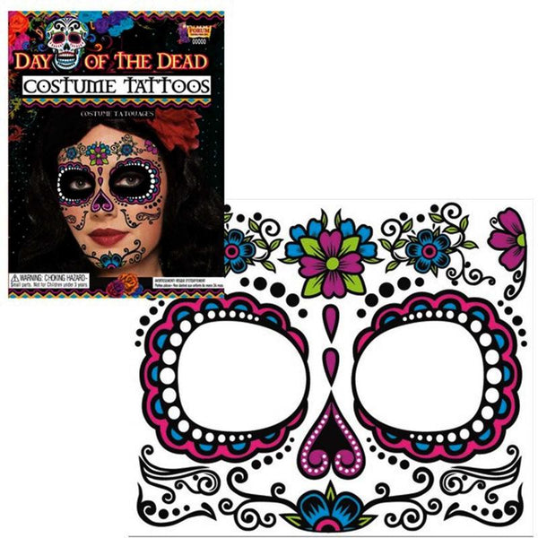 Forum Day of the Dead Female Face Tattoos - Everything Party