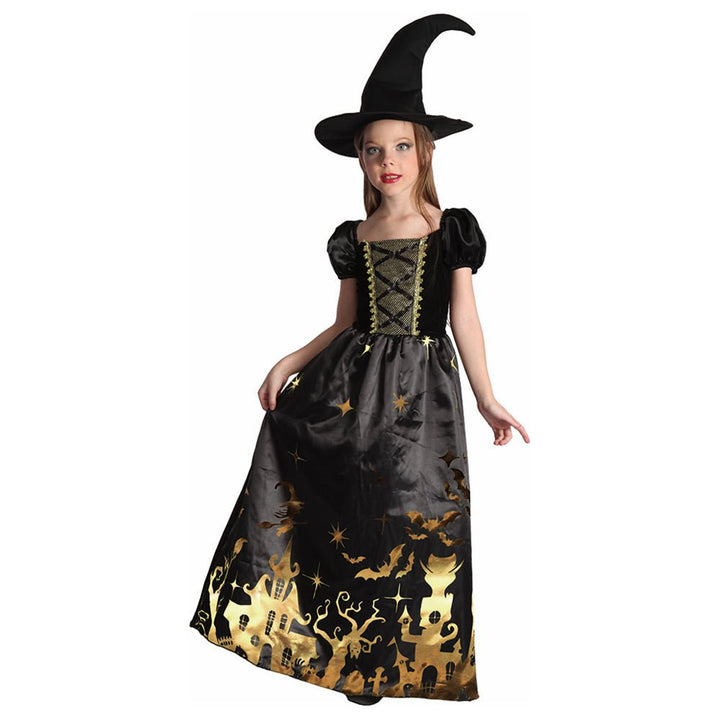 Girls Halloween Golden Witch Costume - Everything Party