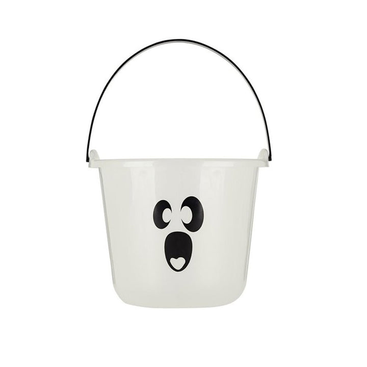 Glow in the Dark Ghost Face Trick or Treat Loot Bucket - Everything Party