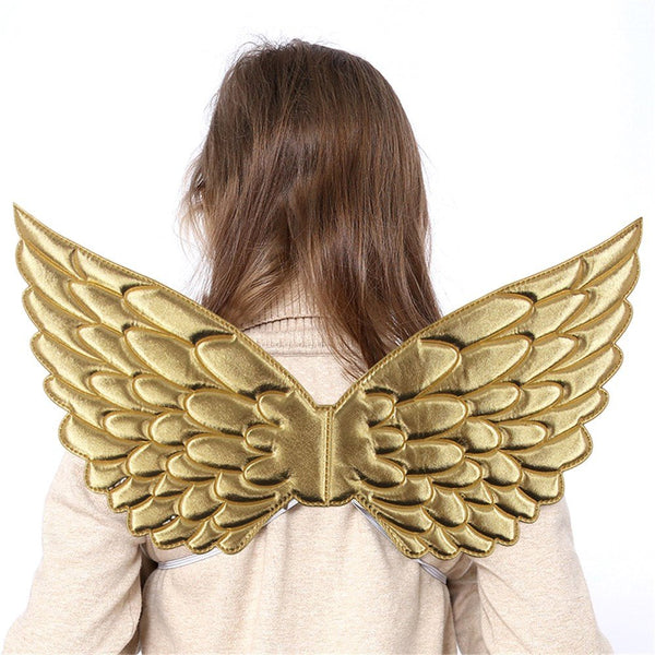 Gold Angel Wings Costume Accessory – Kids Dress - Up & Party Wear - Everything Party