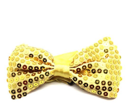 Gold Sequin Bow Tie - Everything Party