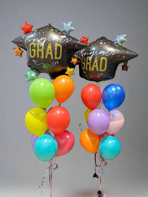 Graduation Supershape Foil Helium Balloon Bouquet - Everything Party