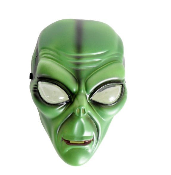 Green Alien Mask – Sci - Fi Halloween Costume Accessory - Everything Party