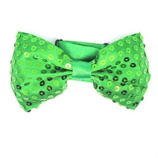 Green Sequin Bow Tie - Everything Party