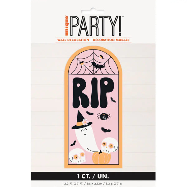 Groovy Halloween Wall Decoration – 1m x 2.13m - Everything Party