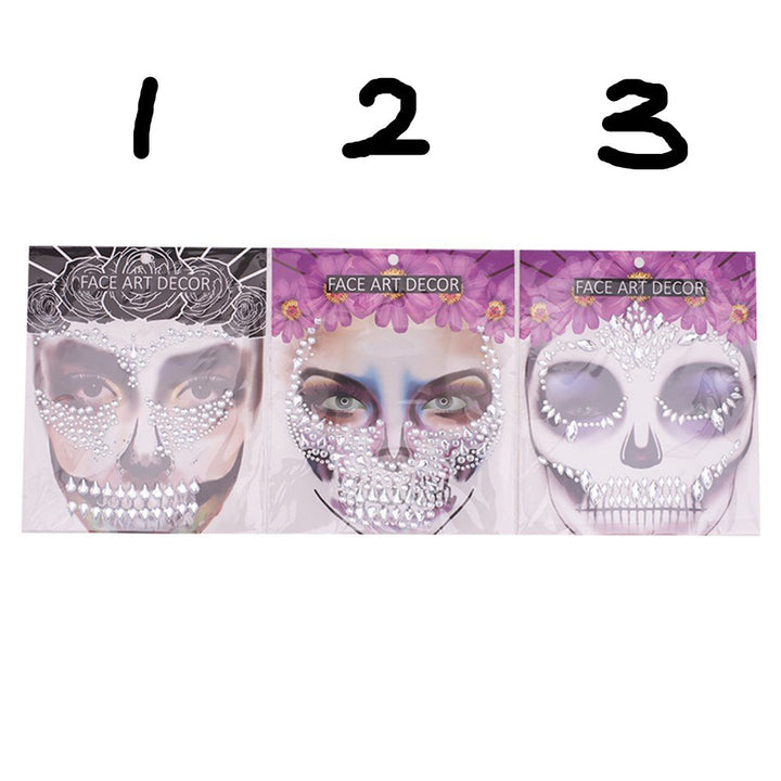 Halloween Face Jewels Stickers - Everything Party