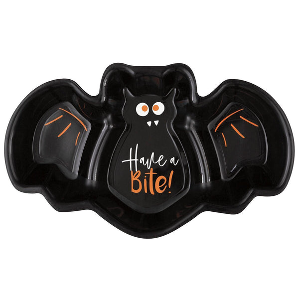 Halloween Have a Bit Bat Shape Reusable Plastic Serving Tray - Everything Party