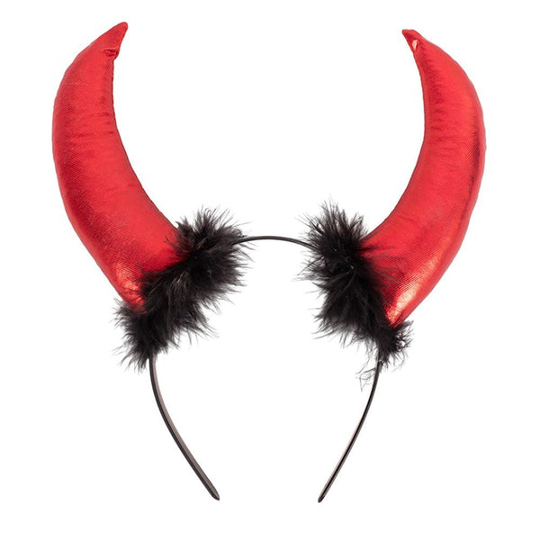 Halloween Red Long Devil Horn Headband - Everything Party