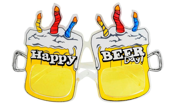 Happy Beer Day Party Glasses – Novelty Beer Mug Sunglasses - Everything Party