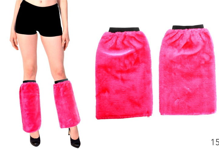 Hot Pink Furry Leg Warmers – Everything Party